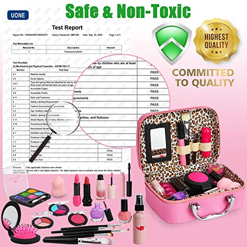 Washable Kids Makeup Girl Toys - Real Girls Makeup Set Kids Toys, Princess Pretend Play Makeup Toys for 3 4 5 6 7 8 9 10… - Image 4