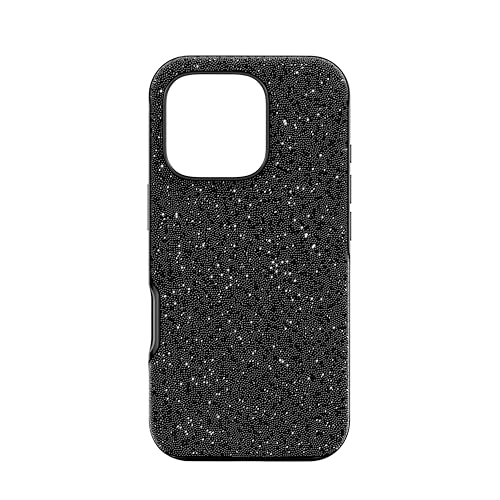 Étui de luxe Swarovski High noir pour iPhone 16 Pro en cristal