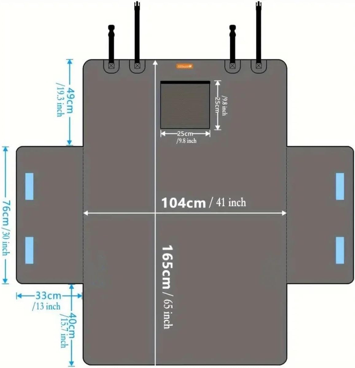 Protector de Maletero para Perros para VW T5 T6 Transporter Multivan | Funda Maletero Coche Perros Antideslizante Impermeable Antiarañazos Proteger contra el Pelo del Perros Polvos Suciedad Líquid