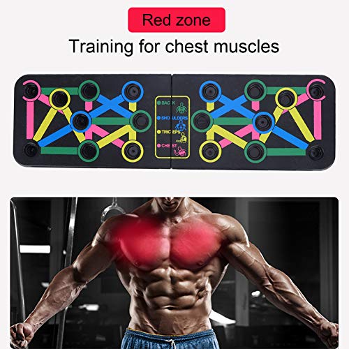 Ejoyous Push Up Rack Board, Push Up Board Pliable Multifonction Home Training Fitness Equipment Push Up Board Push Up Board Support pour Home Fitness Training Gym Exercise Stand – Image 6