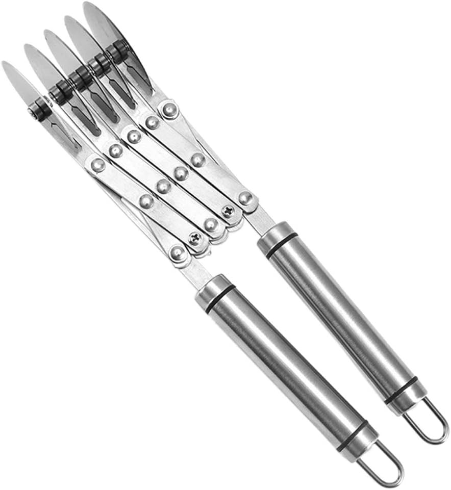 5-Wheel Slicer Stainless Steel Pizza Slicer Pasta Baking Roller Cutter Adjustable Pizza Slicer