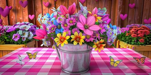 Broderie Diamant Kit Peinture Fleurs et Papillons pour Décoration