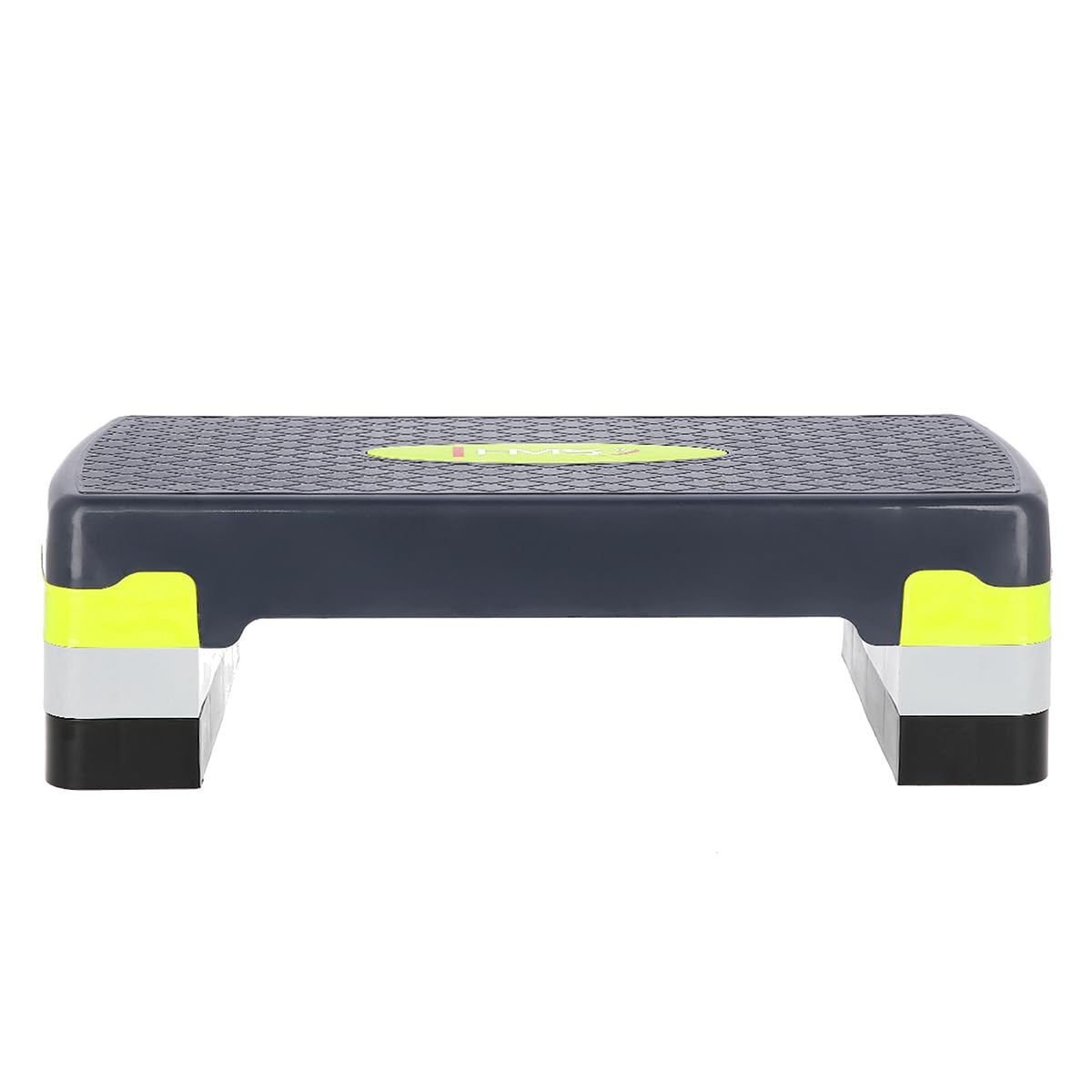 HMS Stepper Crossfit Fitness pour l'aérobic, Les Exercices à Domicile, Le Cardio Training, Stepper réglable (avec Trois Niveaux de réglage en Hauteur), Couleur Vert-Gris, AS002, Longueur 67 cm