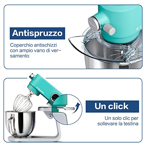 All-Metal-Stand-MixerKitchenin-53-Quart-8-Speeds-Tilt-Head-Food-Mixer400-Watt-DC-Motor-Electric-Stand-Mixer-with-12-Wire-WhipFlat-BeaterStainless-Steel-Dough-Hook-Pouring-ShieldLight-Blue