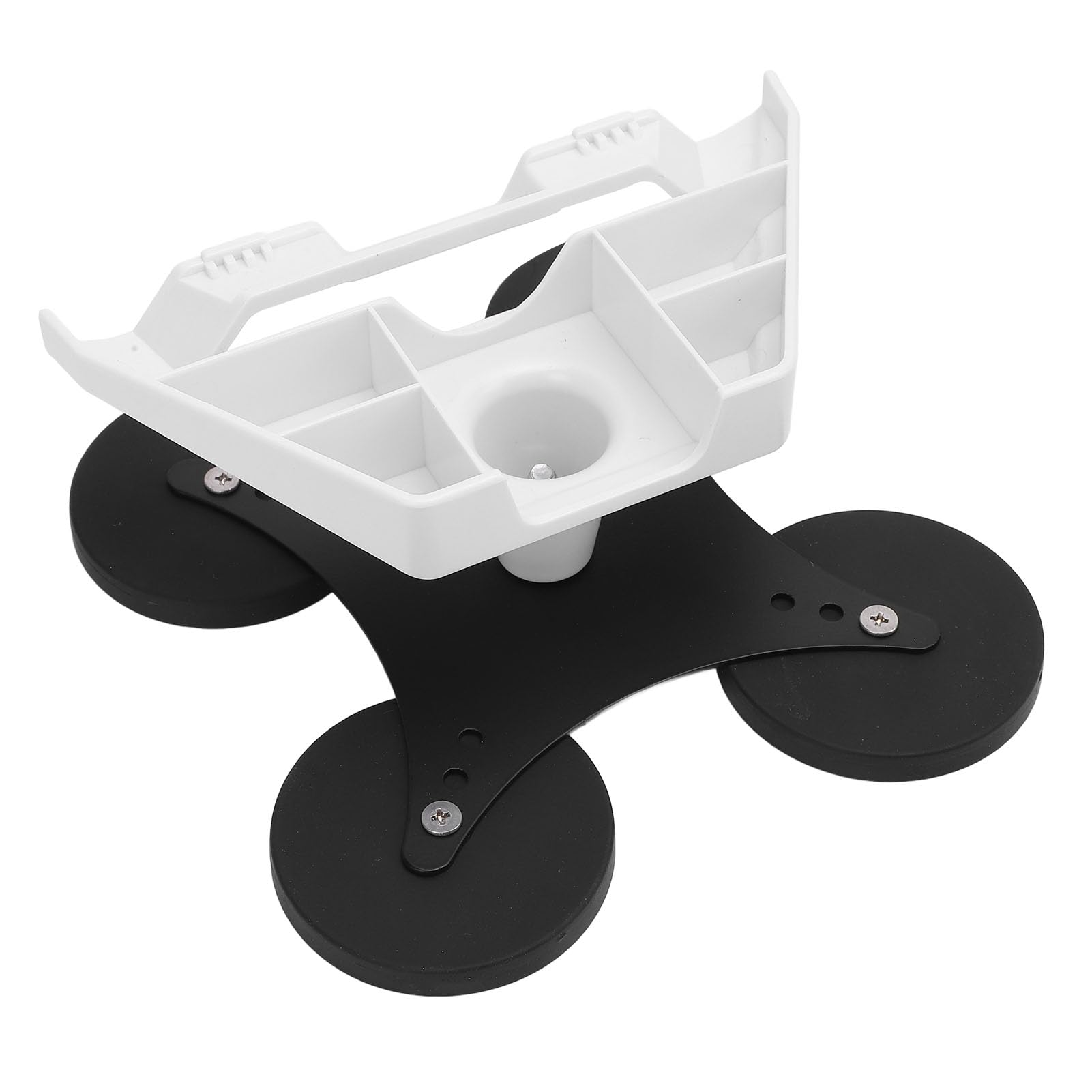 HUIOP Kit Staffa di Montaggio Tetto Dell'auto in Acciaio Inossidabile con Magneti+rivestimento in Gomma+per Mini Antenna Satellitare+supporto Stabile