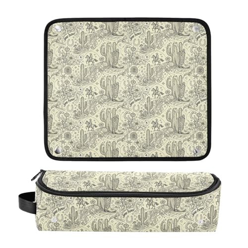 Funda de viaje 2 en 1 para rizador y plancha de pelo, con alfombrilla resistente al calor desmontable, organizador de accesorios para rizador, plancha y secador de pelo miniatura 3