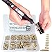 Produktbild Heat Set Insert Tools Kit Brass Nuts 3D Printing 60W Digital Soldering Iron and 380pcs Kit Threaded Inserts with Insert Tips M2 M2.5 M3 M4 M5 M6(1/4) M8 for inserts 3d printing and plastic
