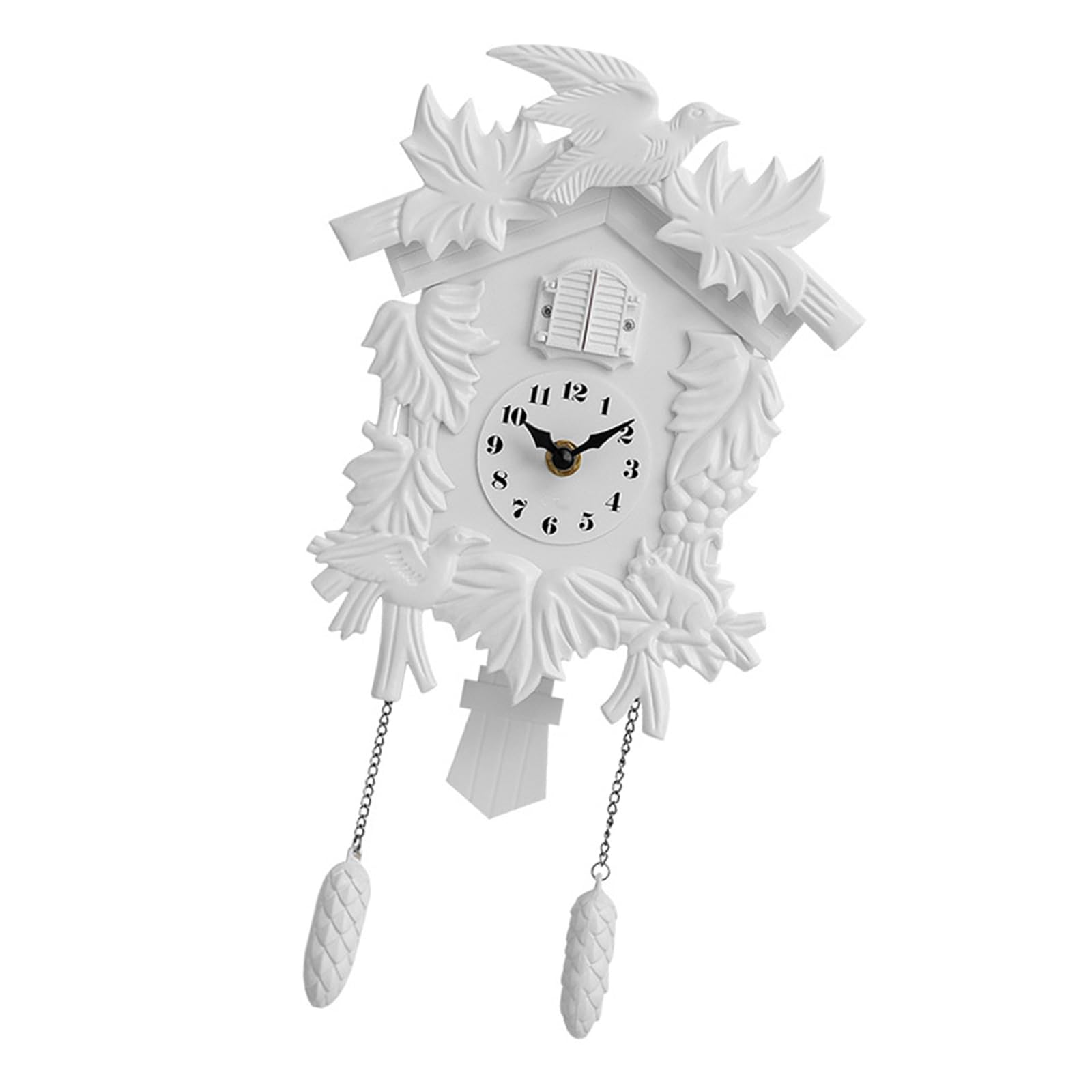 Oxxggkao Cuckoos Wall Clock Quiet Movements and Bird Flapping Battery Operated Pendulums for Living Room or Bedroom Cuckoo Wall Battery Operated Bird Fun Interactive Cuckoo Pendulum Sound