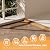 Threshold Floor Transition Strip 3.3ft, Double Sided Self-Adhesive PVC Floor Transition Strip, Doorway Threshold Ramp (Light Brown, 2" Wide x 0.4" Height x 3.3'Long)