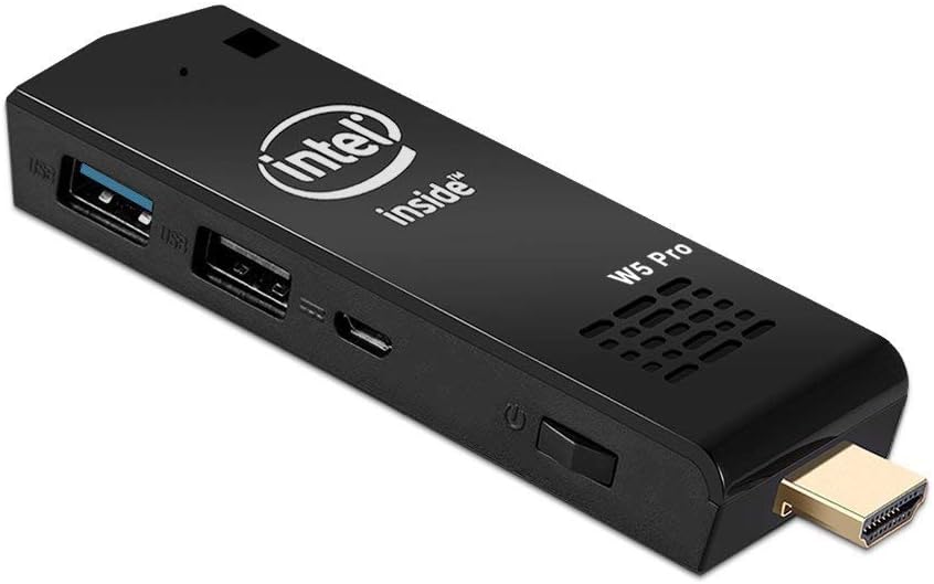 Aceyyk Computer Stick Mini PC,Z8350 Windows 10 Computer Stick 4GB DDR3/64GB eMMC Support 4K HD,Dual Band WiFi,BT 4.2,Black,2+32