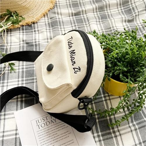 Fashionable Letter Canvas Phone Crossbody Bag With Cute Bear Pins, Stylish Student Harajuku Shoulder Bag For Women Daily Use4