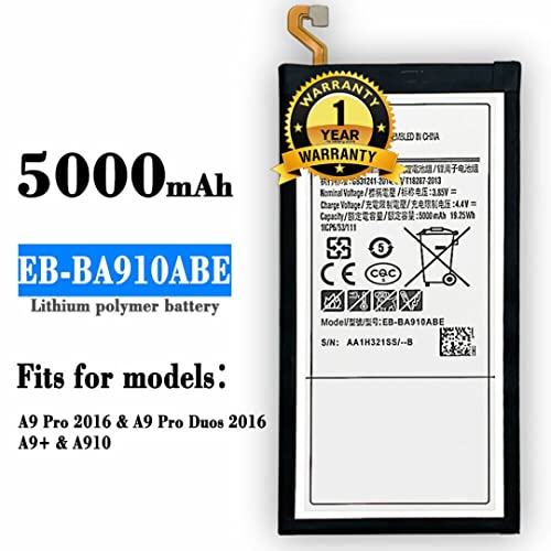 Image of THE BATTERY STORE Original Battery for Samsung A9 Pro 2016, A9 Plus [BA910ABE] battrey with 1 year Warranty and High Capacity Battery Backup.carefully check your phone model and purchase.(FOR SAMSUNG A9 PRO)