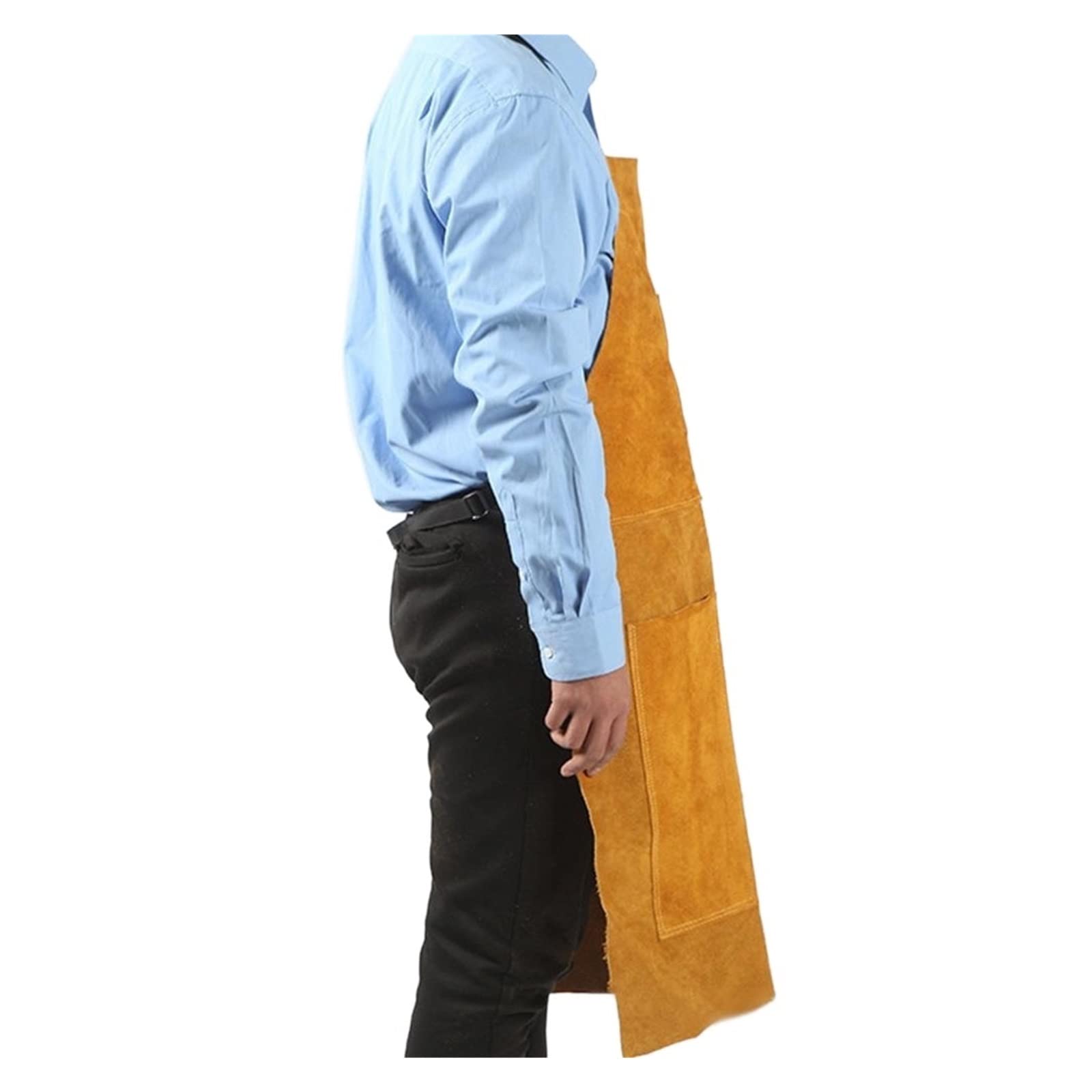 Soldadura delantal de cuero soldador de cuero delantal de tela profesional carpintero herrero ropa de jardín, Accesorios de soldadura