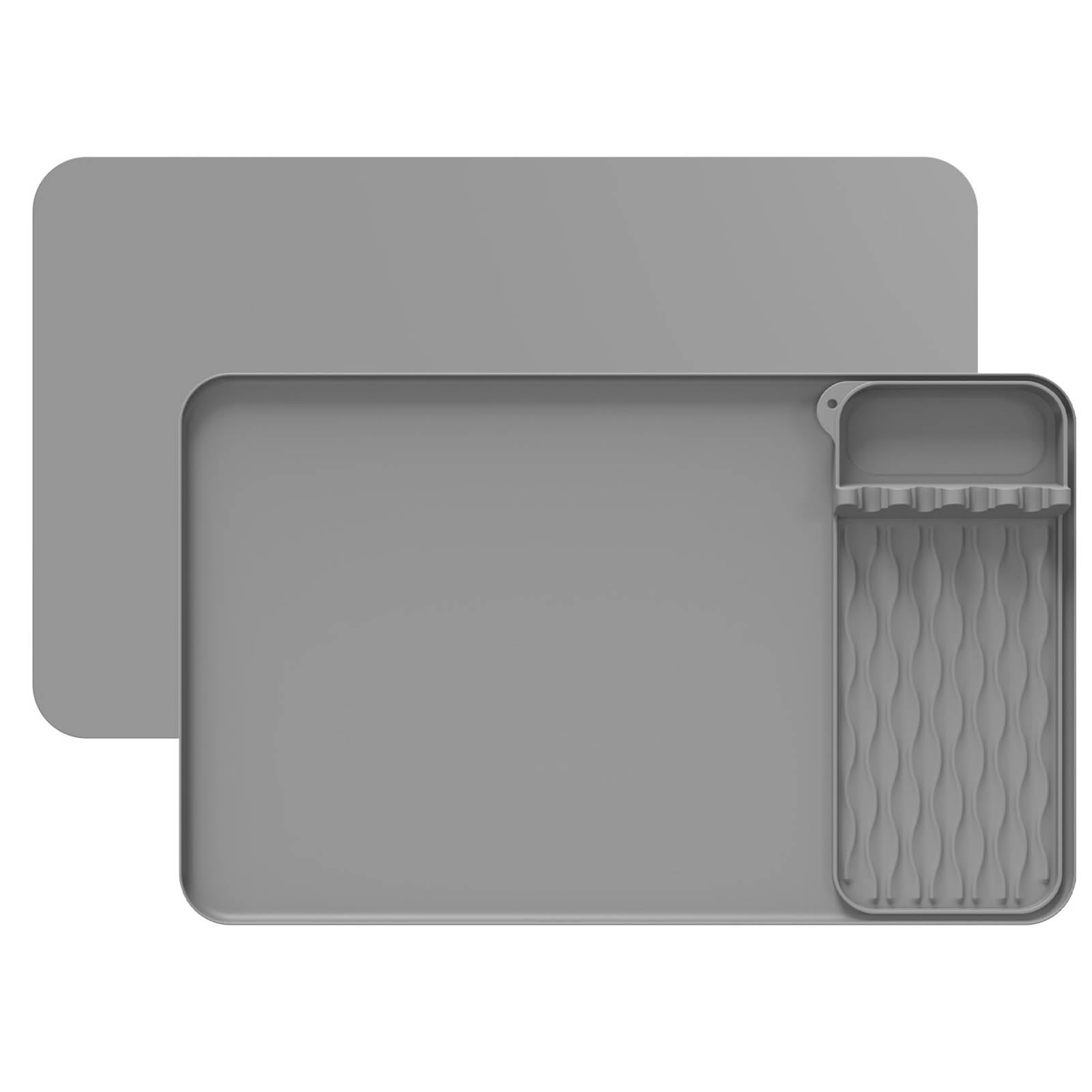 Buxuaaaa Practical Silicone Countertop Protector for Hot Appliance Nonslip Heatproof Mat with Spill Containment Edges Silicone Appliance Protector