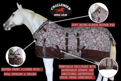 Image of Challenger 1200D Turnout Waterproof Rain Horse Sheet Light Winter Blanket 395B