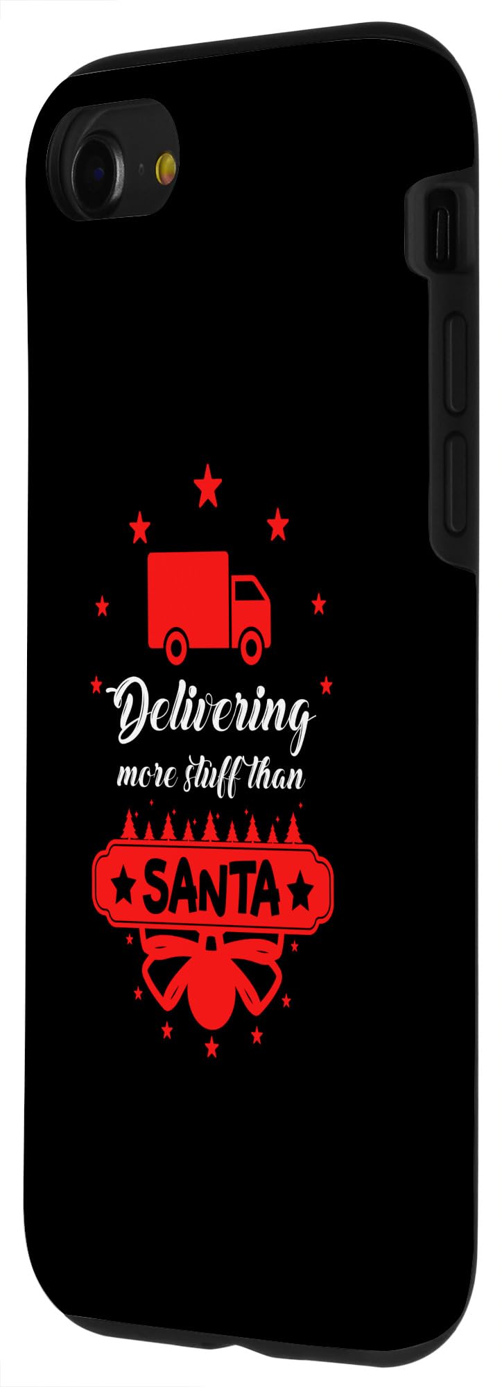 iPhone SE (2020) / 7 / 8 Postal Worker Santa Funny Christmas Design Case - Image 2