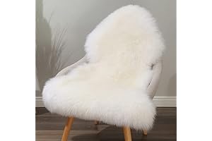 Genuine Sheepskin Rug - 2 x 3 ft Super Soft Wool Shaggy...