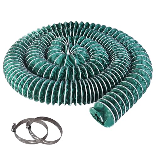 Tubo flexible para secadora de 300 mm de diámetro x 2 m de largo, manguera de ventilación de CA portátil para uso en interiores y exteriores, conducto de repuesto universal para sistemas de aire