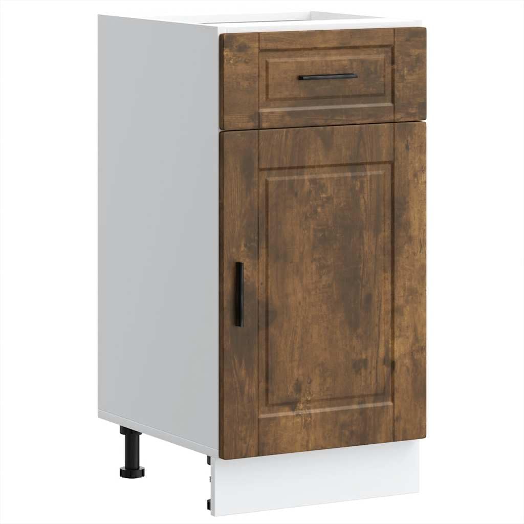vidaXL Armoire de Cuisine Porto chêne fumé Bois d'ingénierie, Meuble d'évier, Meuble de Cuisine avec tiroir, Meuble de Cuisine à tiroir