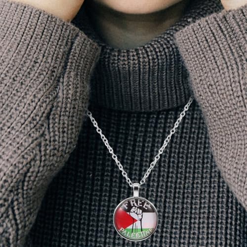 COLLBATH Halskette Mit Palästina-anhänger Metall Halskette Dekorative Für Männer Halsschmuck Mit Anhänger