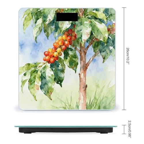 Báscula Digital de Baño Body Weight Coffee Tree LCD miniatura 2