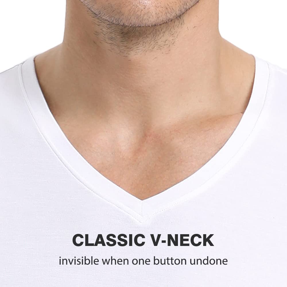 MOLISOHO Herren-Unterhemd, atmungsaktiv, Bambus-Viskose-Shirt für Männer, feuchtigkeitsableitende T-Shirts