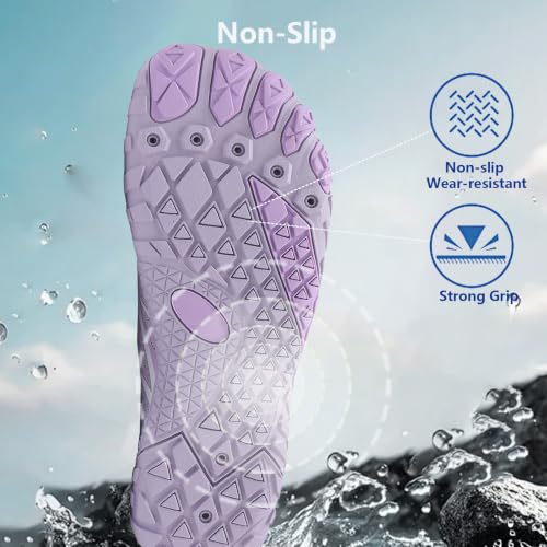 Image of Hike Barefoot Shoes Women Men Pro Water Footwear Wide Toe Box Non-Slip Unisex Athletic Outdoor Running Shoes