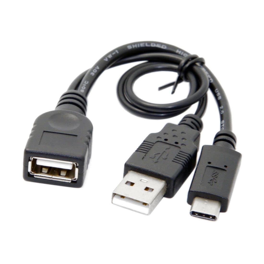 Hub USB Type-C Doppio OTG Per MacBook, Laptop E Telefono – Cavo 2-in-1