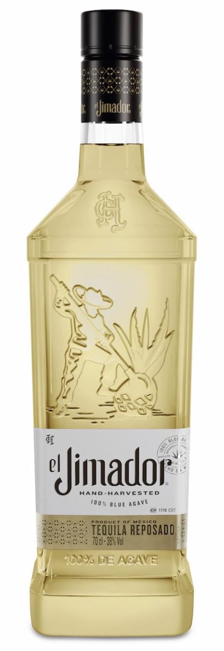 El Jimador Reposado Tequila, 70 cl | 100% Blue Agave | Award Winning | Aged in Oak for Smooth, Warm Flavour | Perfect for Margarita and Paloma Cocktails | 38% ABV | Packaging May Vary