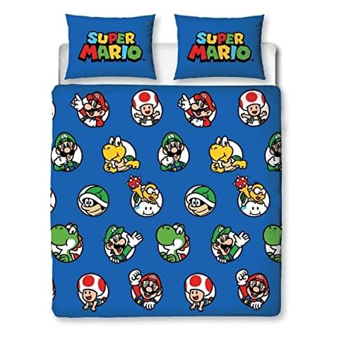 Nintendo Super Mario Double Duvet Cover Set Cover