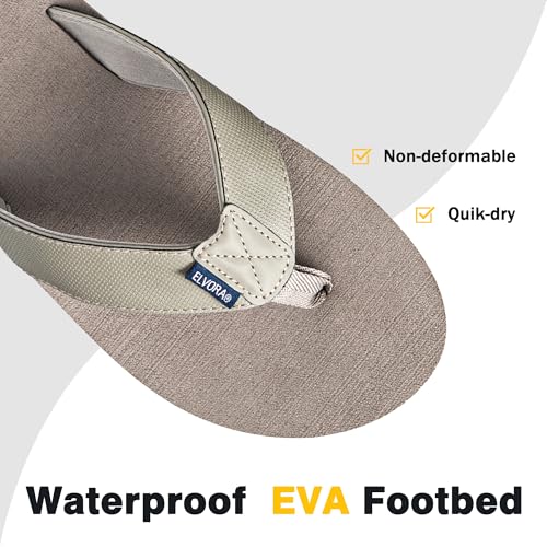 Arch Support Flip Flops for Men - Beach Sandals with Comfortable Cushioning4