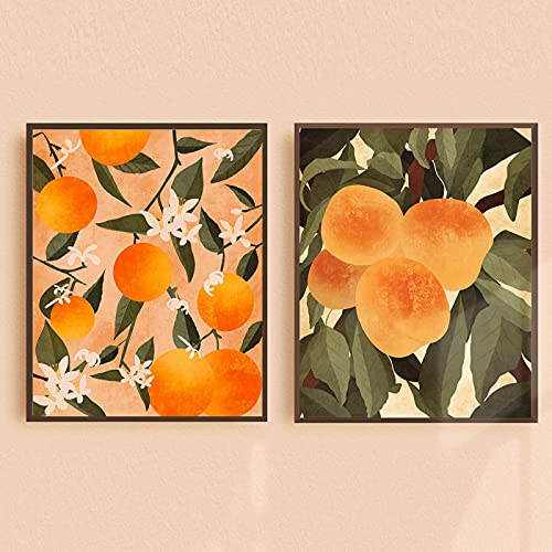 Art mural citron agrumes pour rafraîchir un mur de cuisine sombre