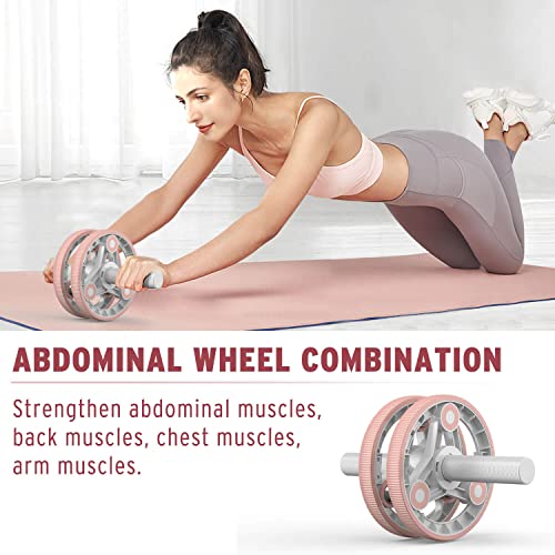 Ab Roller Wheel 14-in-1Exercise Roller Wheel Kit for Abdominal & Core Strength Training Perfect Home Gym Equipment for Women - Image 4