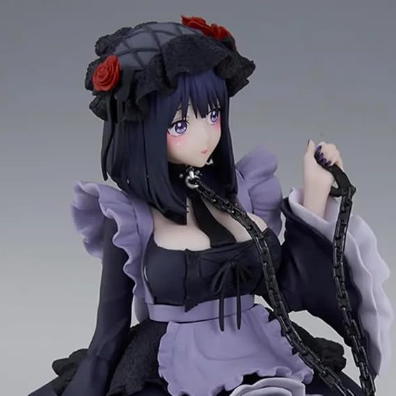 Anime Shizuku Kuroe Figure Sitting Swimsuit Statue 12cm PVC Model Desktop Ornament Collectible Gift for Anime Fans