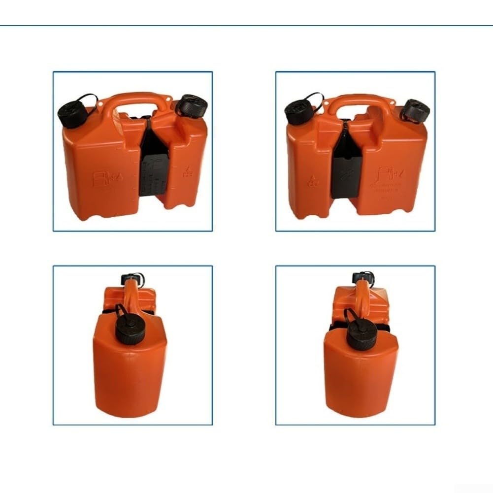 Bidon diesel rouge 5 l avec poignée ergonomique (stayle 1)