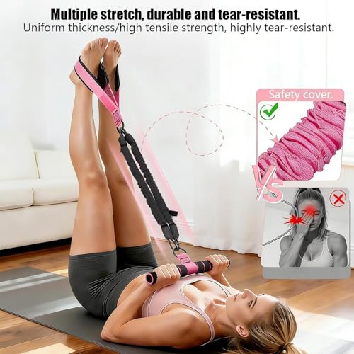 Corde de traction elastique avec pedale amovible pour entrainement portable