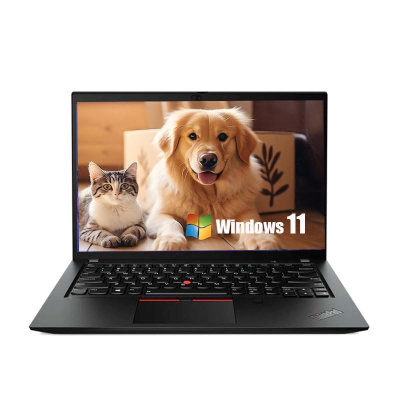 Lenovo Thinkpad T490s Business Ordenador portátil, 14 pulgadas FHD (1920x1080), Intel Core i5 8265U, 16 GB de RAM, 256 GB SSD, teclado QWERTY, Windows 11 Pro (reacondicionado)