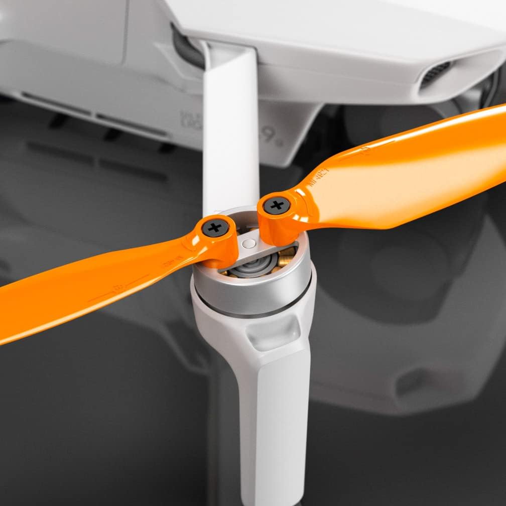 Master Airscrew Stealth Propellers for DJI Mini 2, Mini 2 SE, Mini SE & Mini 4K - Orange, 4 propellers in set