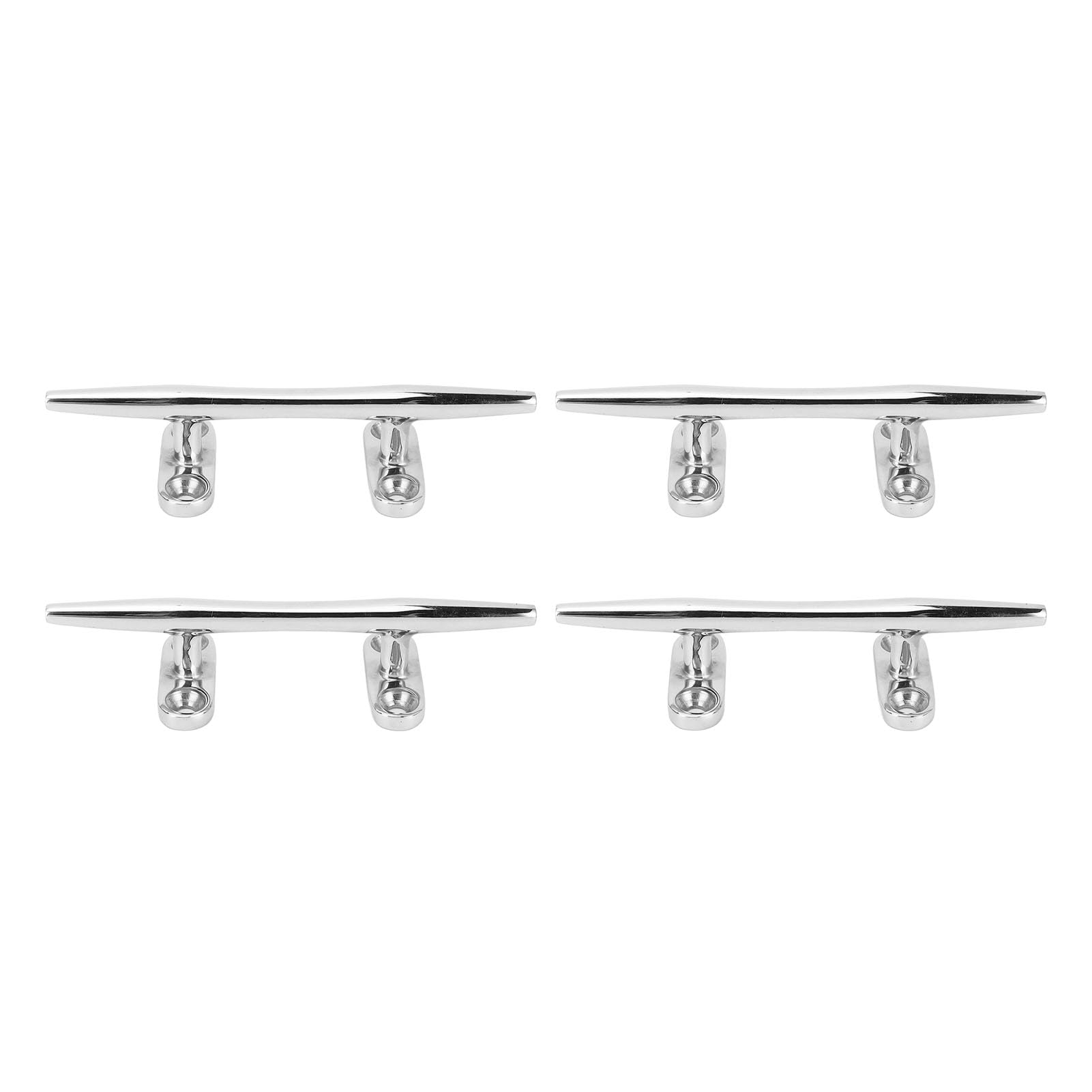 4Pcs Boat Dock Cleat 5 Inch 316 Stainless Steel Secure Fixation Marine Rope Cleat for Yacht Ship Deck Kayak