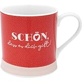TASSE MIT SPRUCH: Tasse aus Porzellan mit farbigem Motivdruck und passendem Spruch 