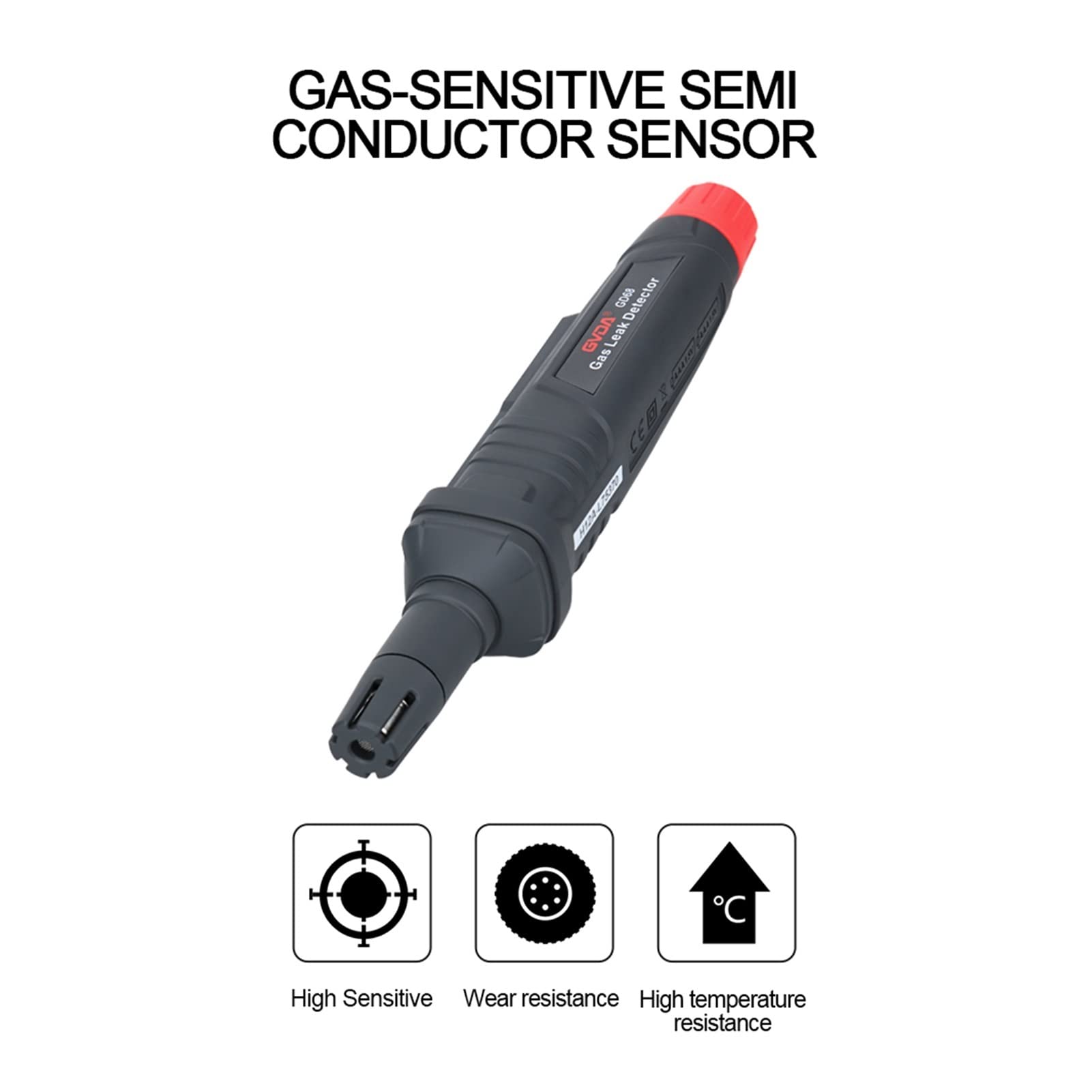 Monitor de Calidad del Aire Profesional Analizador de Gases de Gases de Gas Natural portátil for detectores de Fugas de Gas inflamable Combustible Ppm Meter 1000ppm Sonido de luz de Sonido
