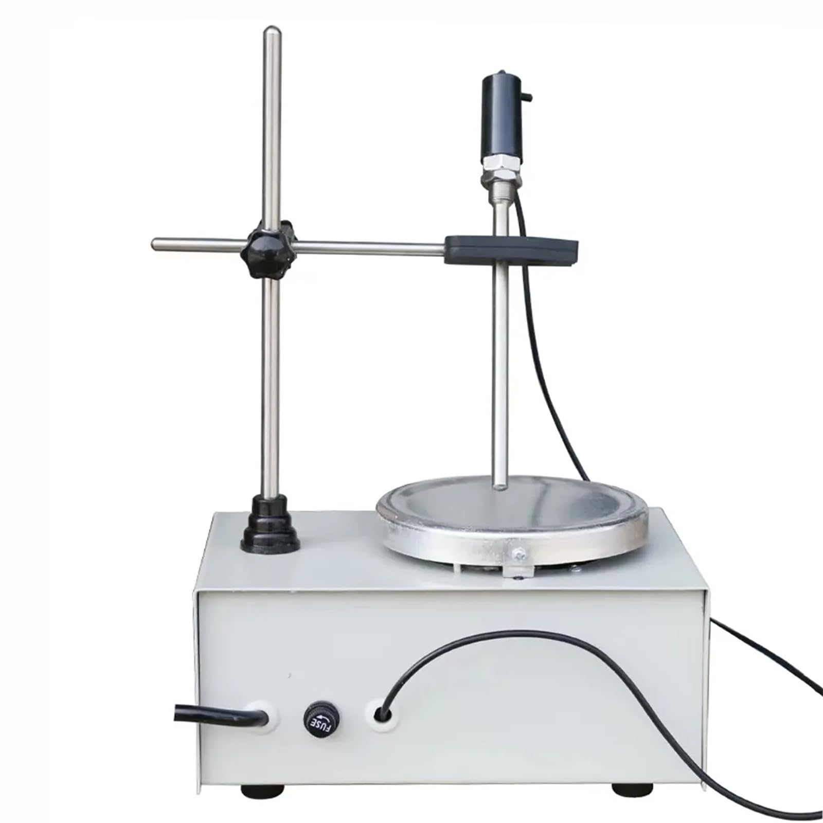 Placa Calefactora con Agitador Magnético, Agitador De Laboratorio con Pantalla Digital LED, Temperatura Constante/bajo Ruido/Ajuste De Velocidad: 0-2400 RPM, Adecuado para Campo Bioquímico