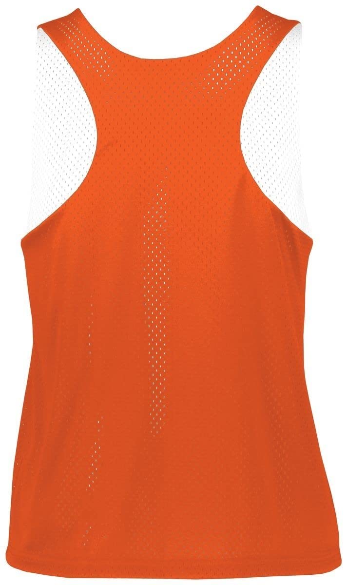 Augusta Sportswear Womens Mesh Reversible Pinnie 3XL Orange/White