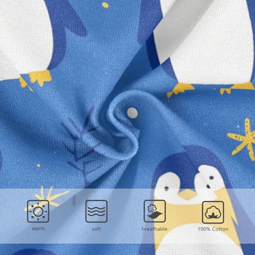 KLL Seamless Pattern Penguins Baby Boys Comfort Boxer Briefs Breathable Children Undies3