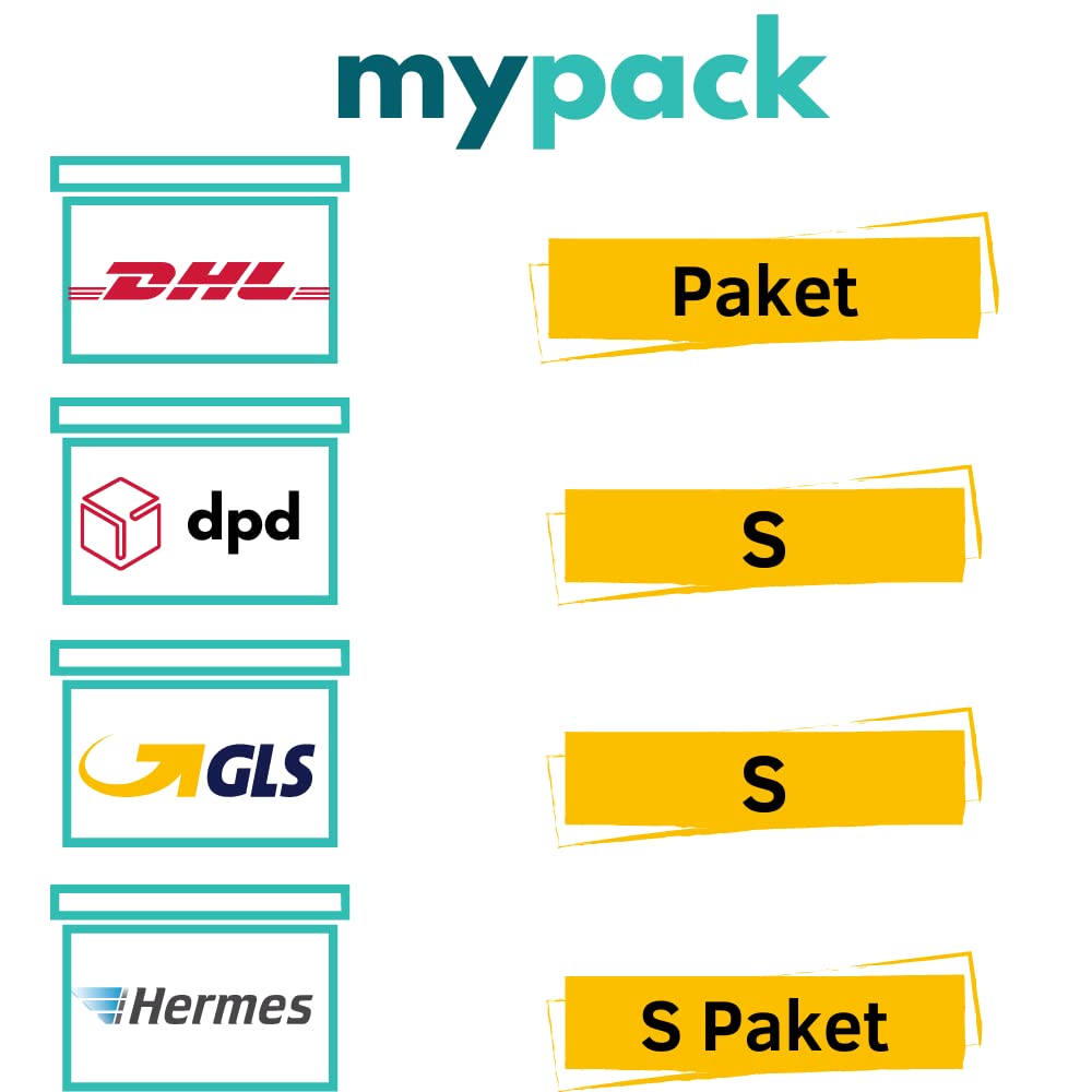 50 MyPack Faltkartons 400x400x100 mm braun 1 wellig für DHL Paket, DPD Paket S, GLS Paket S, Hermes Paket S rechteckiger Versandkarton für kleine Waren kleine Kartons