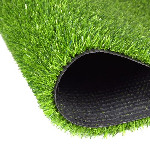 Gazon artificiel anti-boue de 2 cm avec envers caoutchouc drainant pour cour