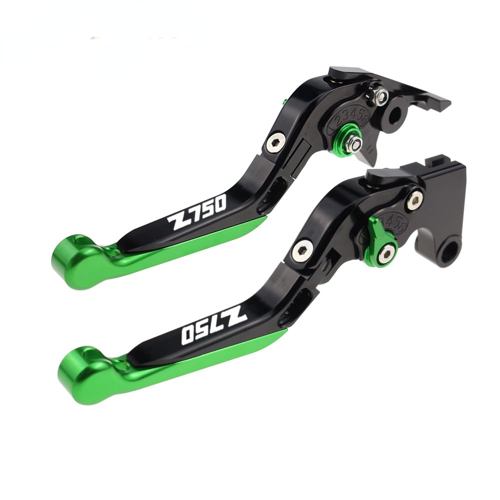 Per Z750 Z 750 z-750 2004 2005 2006 Accessori Moto Estendere Regolabile Maniglia Pieghevole Leve Freno Frizione Leve (Colore: Nero + Verde)