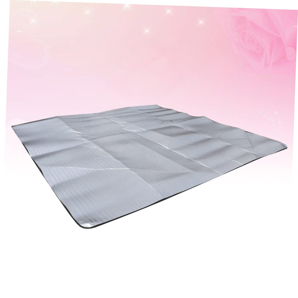 Esterilla de Camping 200x200 Cm 2,5 Mm Aluminio Portátil Aislante para Picnic y Actividades al Aire Libre con Bolsa Ligera y Cálida para Senderismo y Playa