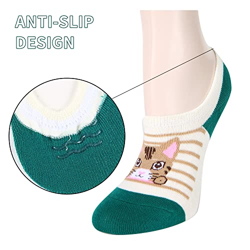 Image of Benefeet Sox Funny No Show Socks Womens Girls Fun Animals Novelty Low Cut Socks Cute Crazy Sock Non Slip Christmas Gifts