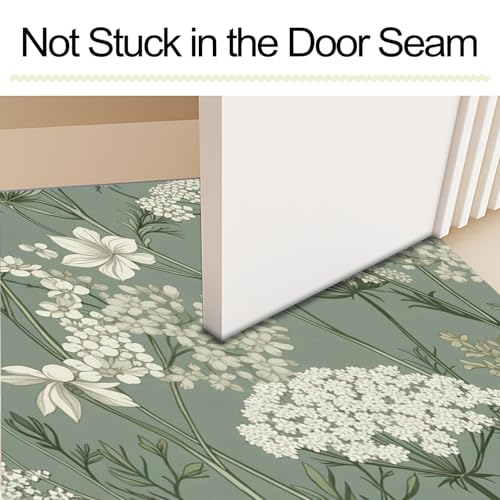 Tapis de sol antidérapant lavable style illustration botanique
